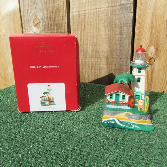 Hallmark Keepsake 2021 Magic Christmas Lighthouse #10 Christmas Ornament - Picture 1 of 8